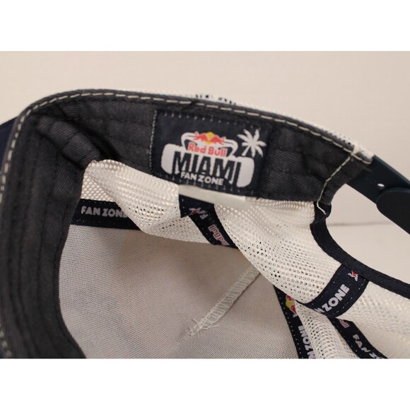Red Bull Miami Fan Zone Snapback Mesh Back Hat Multicolor Graphic Logo EUC - Picture 6 of 6